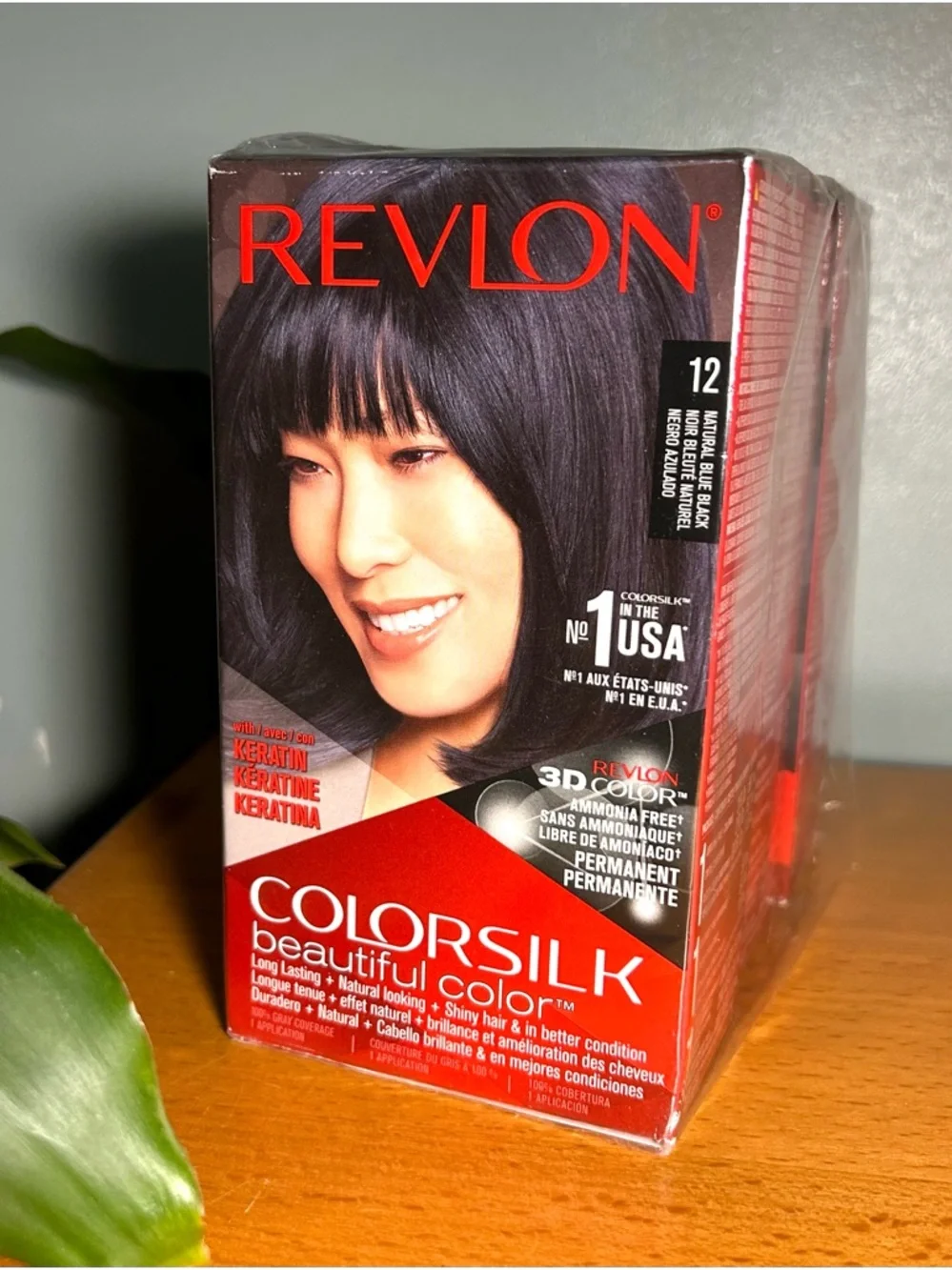 Revlon Colorsilk Beautiful Color #12 Natural blue black original sealed, 3-pack